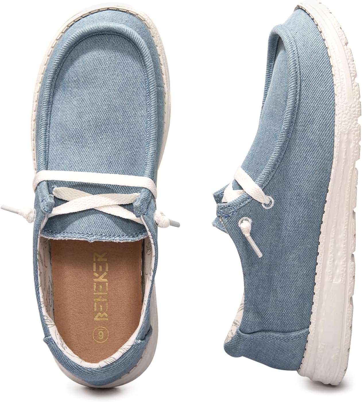 Women's Slip On Loafer Shoes Canvas Low Top Fashion Sneakers Casual Flat Comfortable Walking Shoes - Image 3