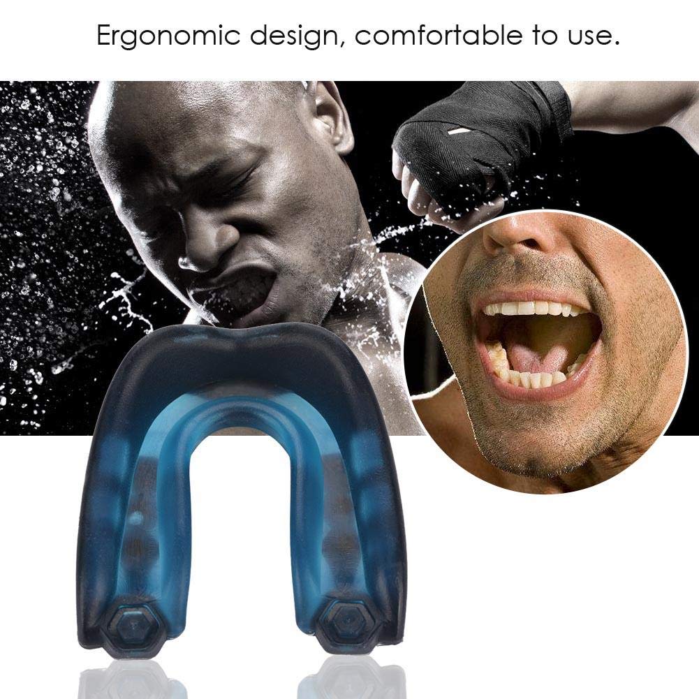 Teeth Protector, Boxing Mouth Guard,Professional Teeth Protector Mouth Anti Grinding Teeth Protectors Gum Shield Karate Boxing For Teeth Grinding Guards Protection Tool (Blue) : Sports & Outdoors