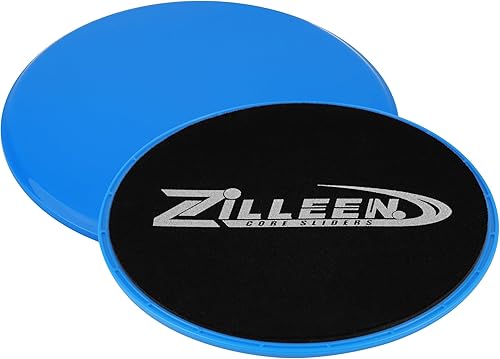 ZILLEEN Deslizadores de ejercicio para entrenar discos de fitness para pilates, mujeres y hombres, paquete de 2