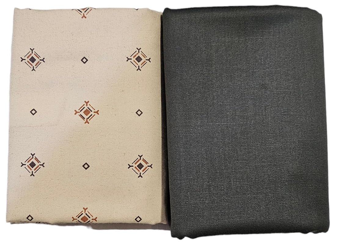 mans fab Shirt & Trouser Fabric in Velvet Box Packing (Shirt-2.35 m, Pant-1.25 m) Blue-16-picture-14