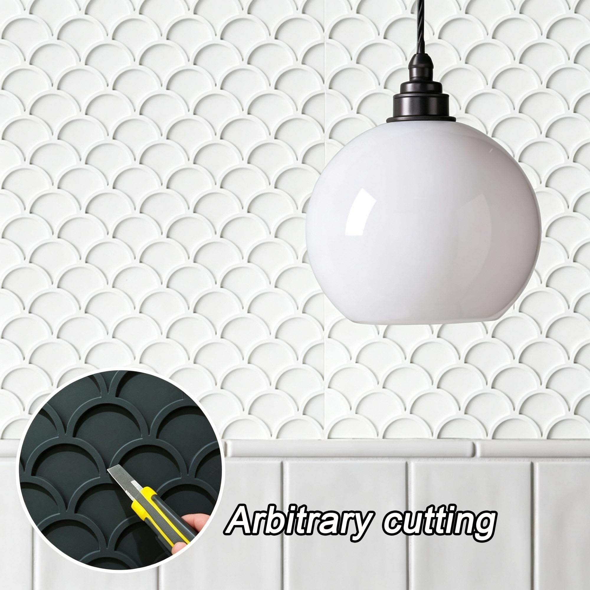 Paneles De Pared Con Imitación De Escamas De Pescado, Paneles Pared Ligeros