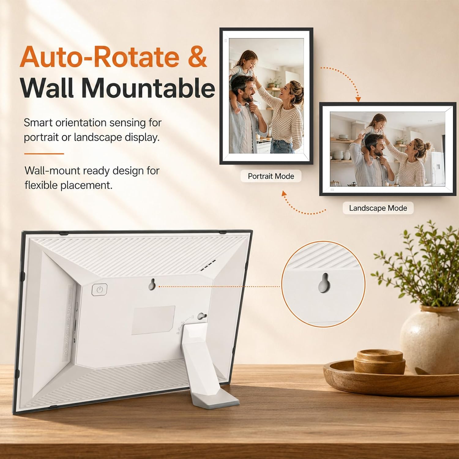 10.1 Inch Rechargeable Touch Screen Digital Picture Frame