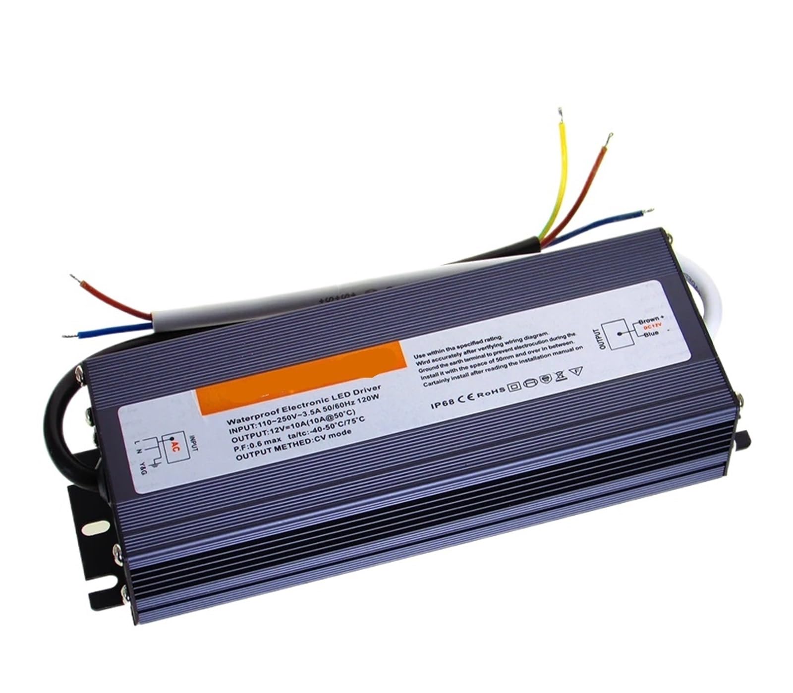 Transformateur 220V à 12V, alimentation 12 24 V, IP67 IP68, transformateur d'éclairage extérieur étanche 110V 220V à 12V(20W)