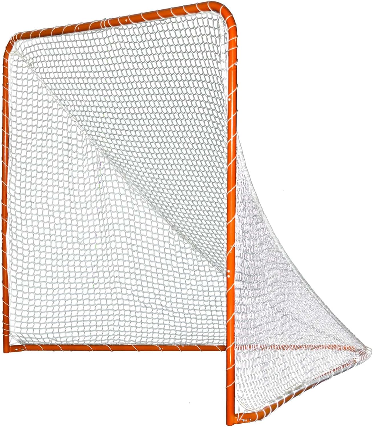 Gagalileo Lacrosse Goal Net: 6x6FT Foldable Portable Heavy Duty Fixed Training with Durable Mesh Stable Steel Frame Backyard Field Practice for Youth Adult Players