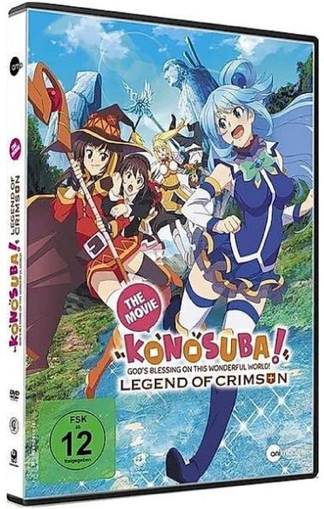 Konosuba - The Movie DVD de anime japonés con la divertida historia de Kazuma y Megumin