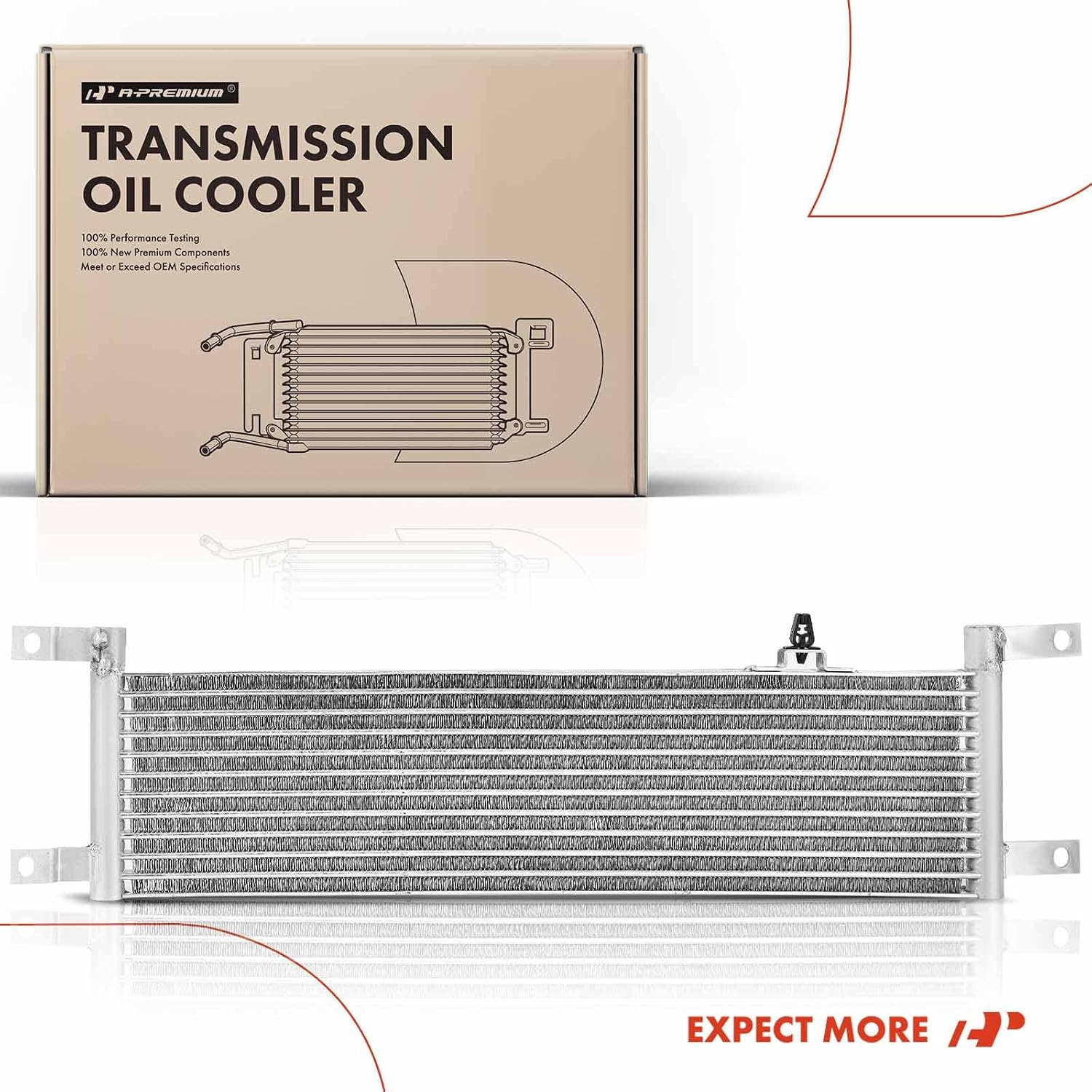 A-Premium Transmission Oil Cooler Compatible with Cadillac SRX 2004-2009, STS 2005-2011, 3.6L 4.6L