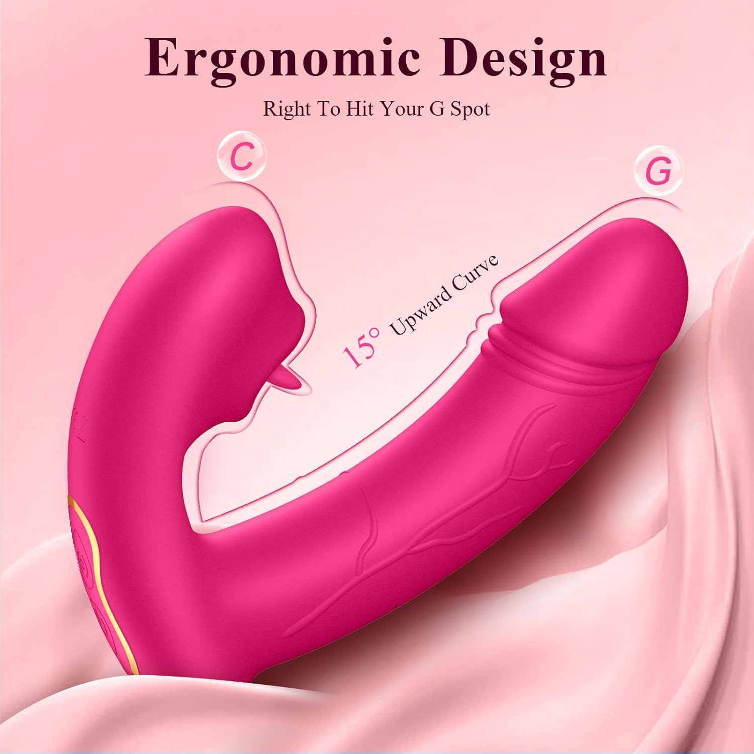 Clitoral Stimulator Remote Control Vibrator - Clitoral Licking G Spot Vibrator, Realistic Dildo Vibrator for Women, Hands Free Wearable Clitoris Vibrator with 12 Modes, LLMIL Long Distance Sex Toy