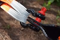 Vista 4 de Paquete de 2 grilletes de anillo en D de 5/8 pulgadas, grillete de acero forjado resistente con capacidad de 3.25 toneladas