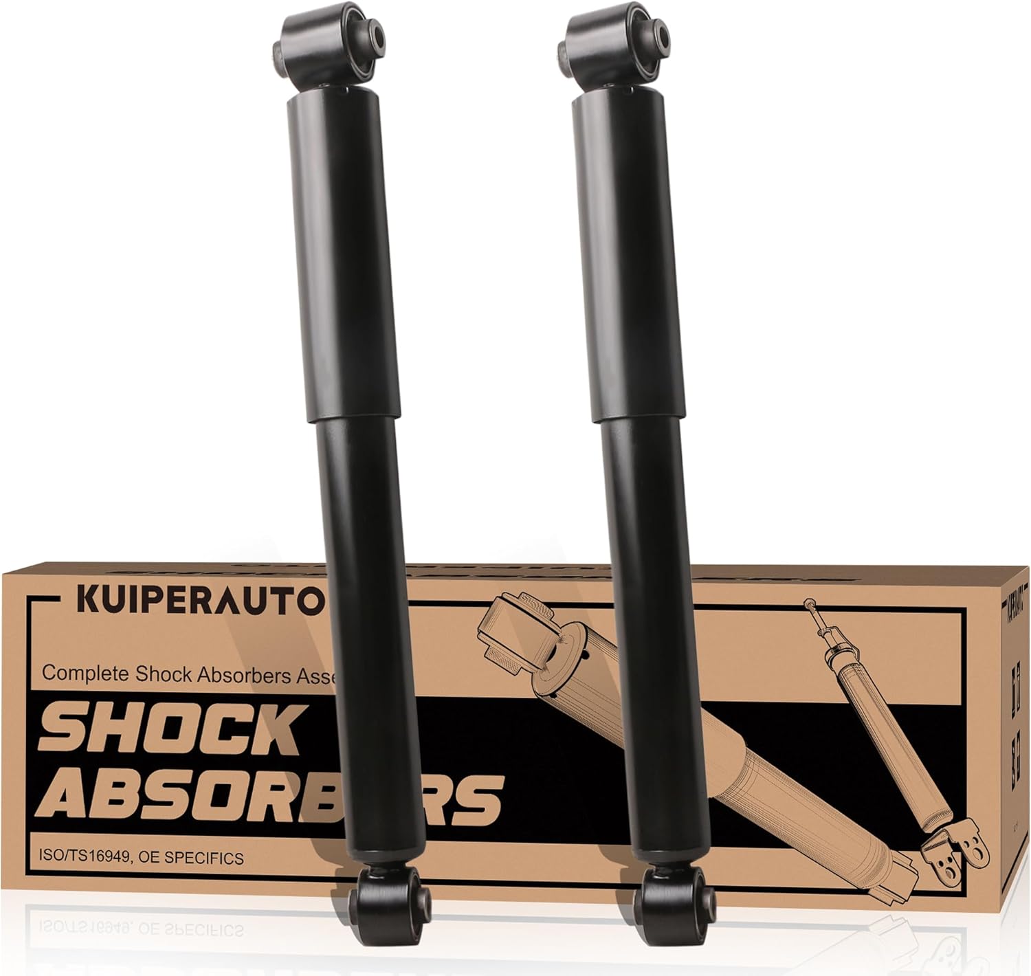 Complete Struts Coil Spring Assembly Shocks Absorbers Compatible for Nissan Rogue 2008-2014 Rear Struts (Set of 2) #349097 37328