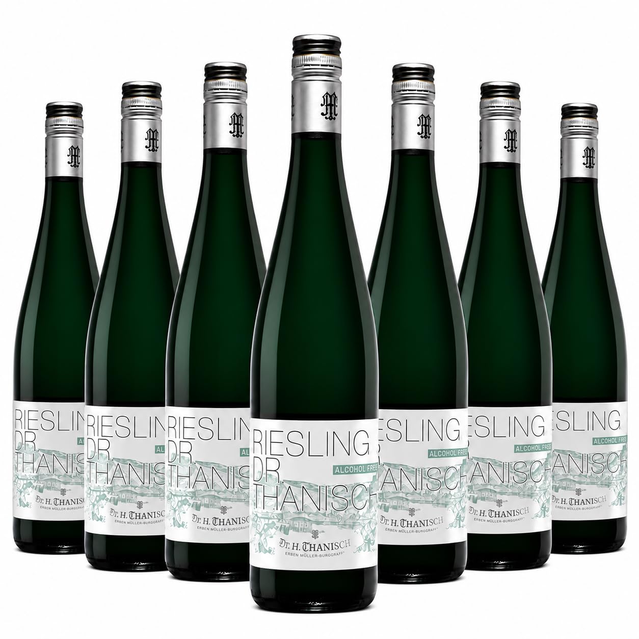 Weingut Dr. Thanisch Weinpaket Weisswein Riesling Alkoholfrei Trocken (6 x 0,75l)
