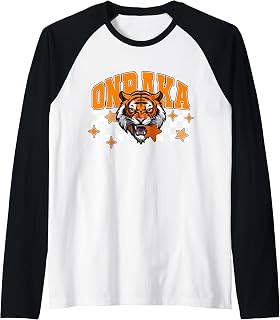 Onraka Throwback Mascot School Spirit RCA Raglan Baseball Tee