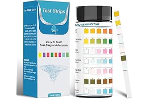 Bgieaug 100 Strips 7 in 1 Drinking Water Testing Kits