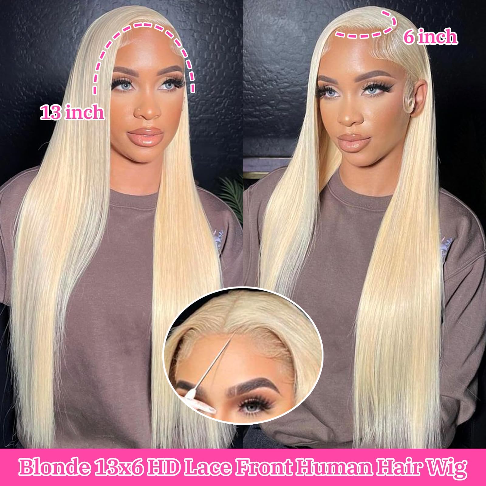Blonde Human Hair 13x6 Lace Front Wig