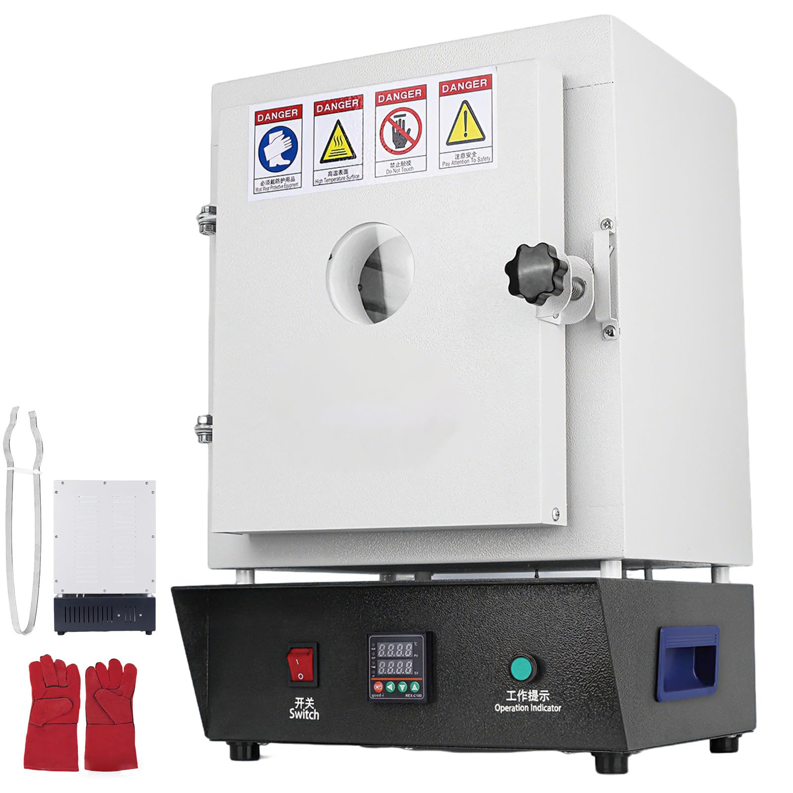 Tisch-Ausbrennofen, 1150 °C elektrischer Ofen für die Schmuckherstellung, Muffelofen für Hochtemperatur-Ausbrennen, Sinterofen für die Metallverarbeitung und Keramikglasur Standard