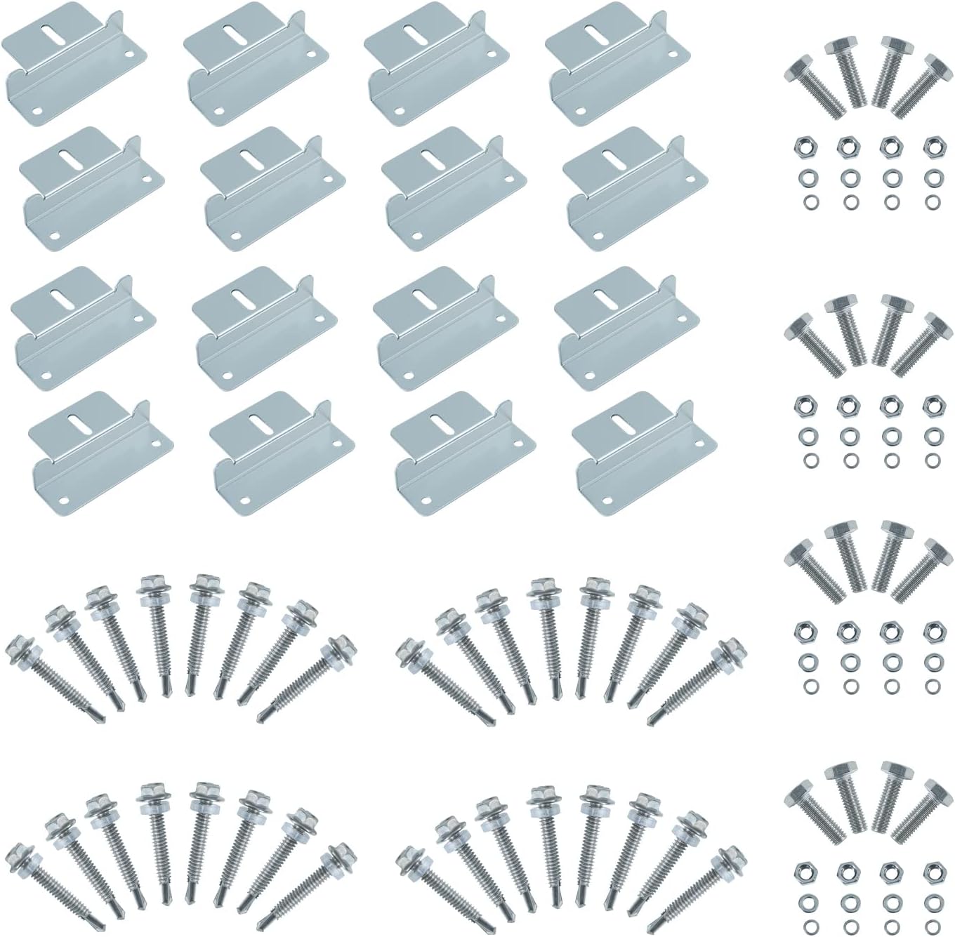 JJN 58" Solar Panel Mount, 0 to 90° Adjustable Solar Panel Mounting Brackets, Aluminum Stand Supports Single Panel from 100W to 400W with Foldable Tilt Legs for Flat roof, Ground,RV Boat