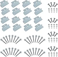 Vista 8 de JJN Soportes de montaje en panel solar, 2 juegos de 8 unidades de soportes de montaje de panel solar, soportes de aluminio ligero sin corrosión