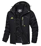 Men's Winter Coats Water Resistant Ski Snow Jacket Warm Fleece Jacket Parka Raincoats With Hood Multi-Pockets