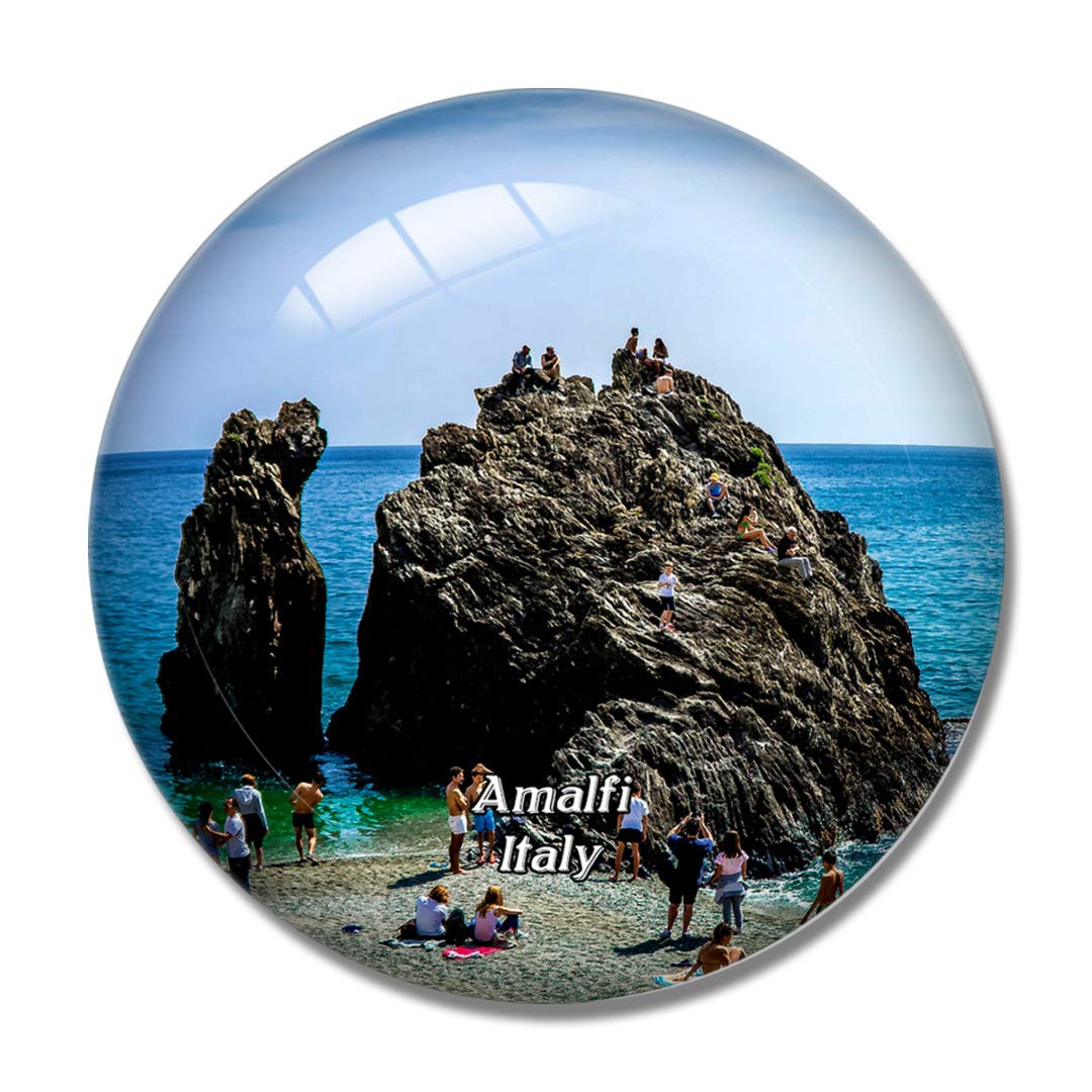 Italy Amalfi Cinque Terre Coast Beach 3D Fridge Refrigerator Magnet Whiteboard Magnet Souvenir Crystal Glass