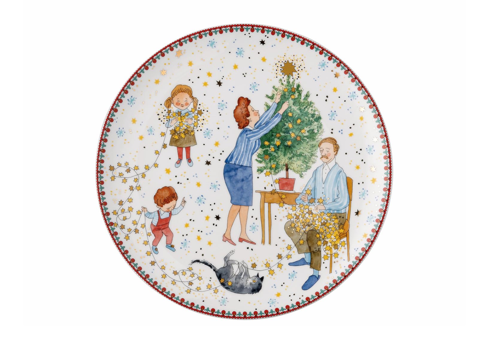 Hutschenreuther Talerz płaski 22 cm, porcelana, wielokolorowy