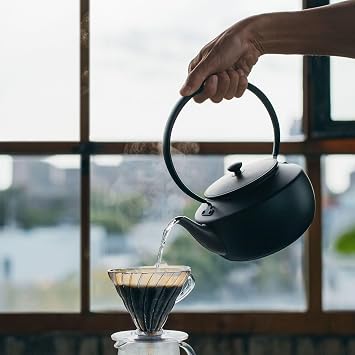 مجموعة BALMUDA: MoonKettle Black & The Brew | غلاية كهربائية مع التحكم في درجة الحرارة وماكينة صنع القهوة الأوتوماتيكية