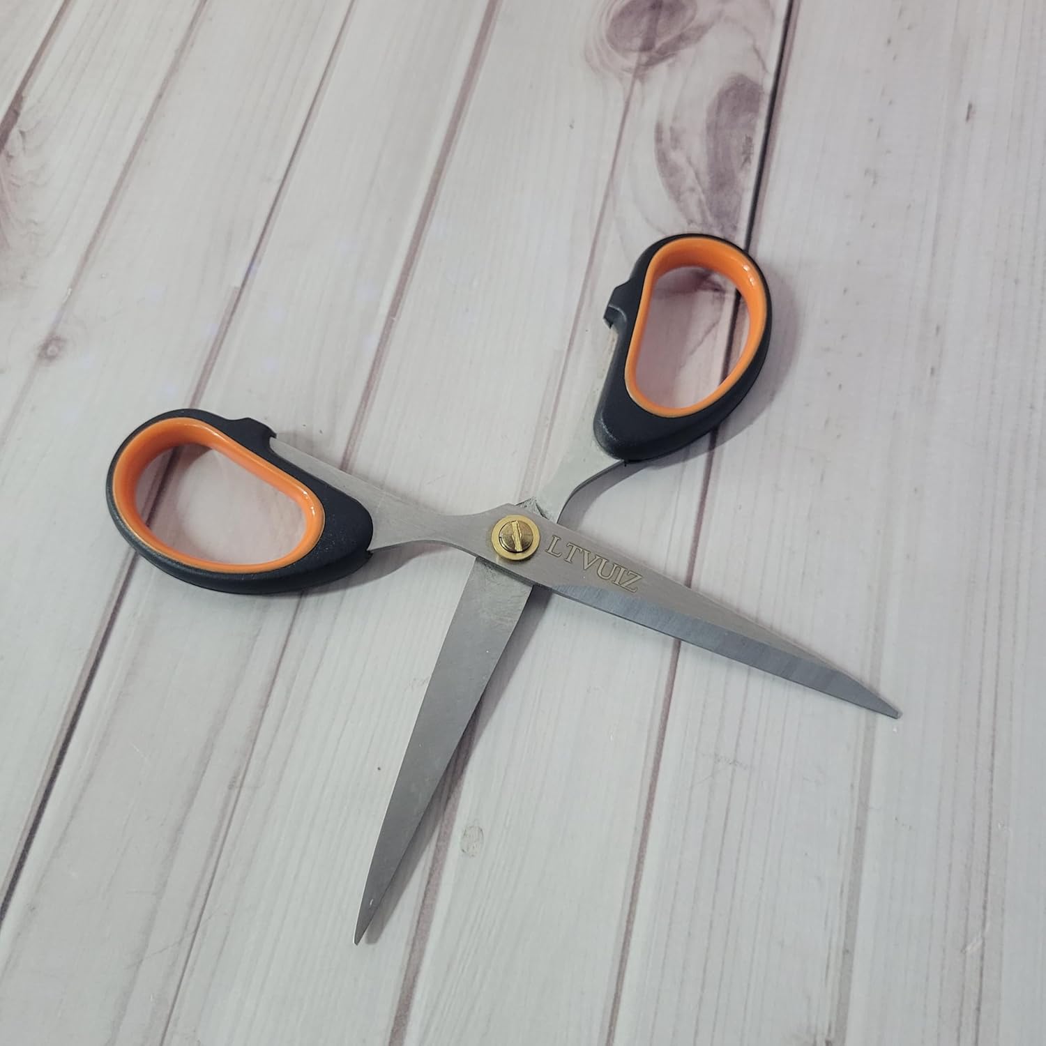 LTVUIZ Scissors – Slip Handles, Sharp Precision Cutting, Rust-Resistant & Versatile Multipurpose Use