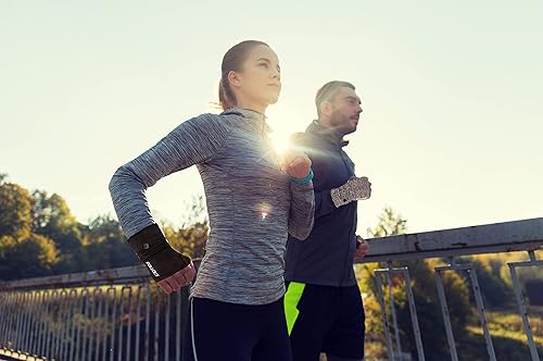 Miniatura 8 de Banda para el brazo para teléfono para correr, soporte de teléfono celular, cartera de muñeca manos libres, bolsa de muñeca, banda para el sudor,