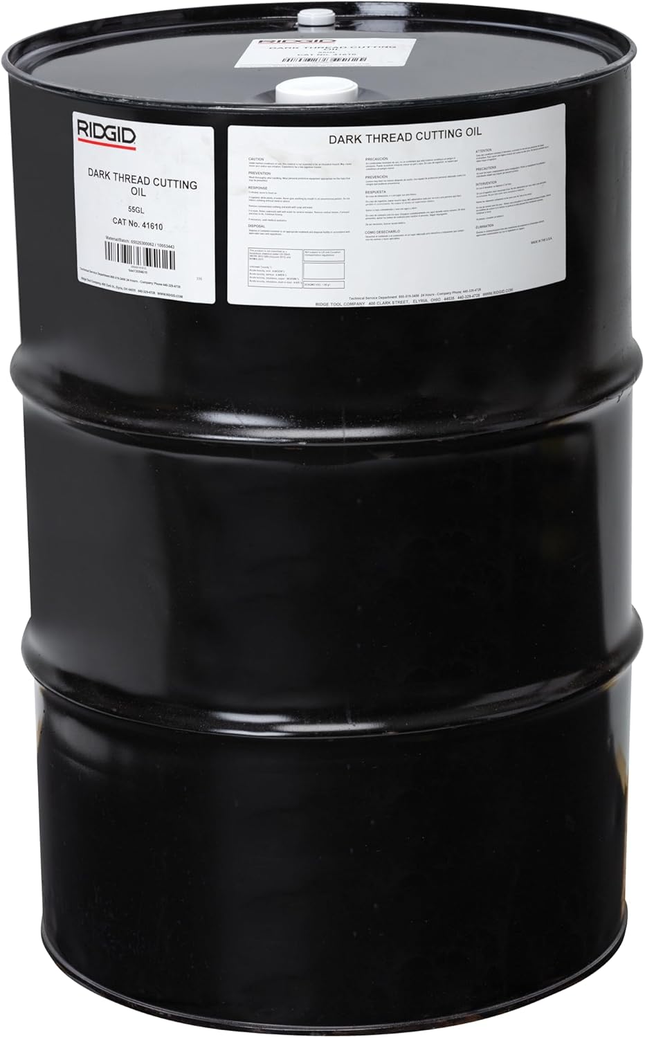RIDGID 41610 Dark Threading Oil, 55-Gallon