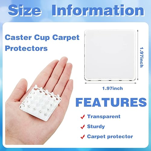Miniatura 2 de Protectores autoadhesivos de alfombras para muebles, protectores de alfombras, tazas con pinchos, protectores de alfombras para patas de muebles,