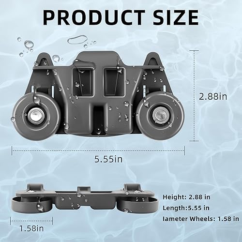 Miniatura 10 de AMI PARTS W10195417V WPW10195417V 4 paquetes de ruedas para lavavajillas estante inferior apto para kitchen-aid whirl-pool ken-more lavavajillas