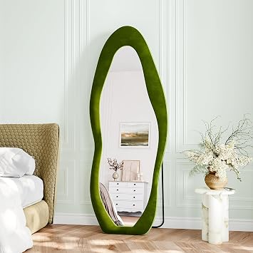 Full Length Mirror, 63x24 Flannel Full Body Mirrors