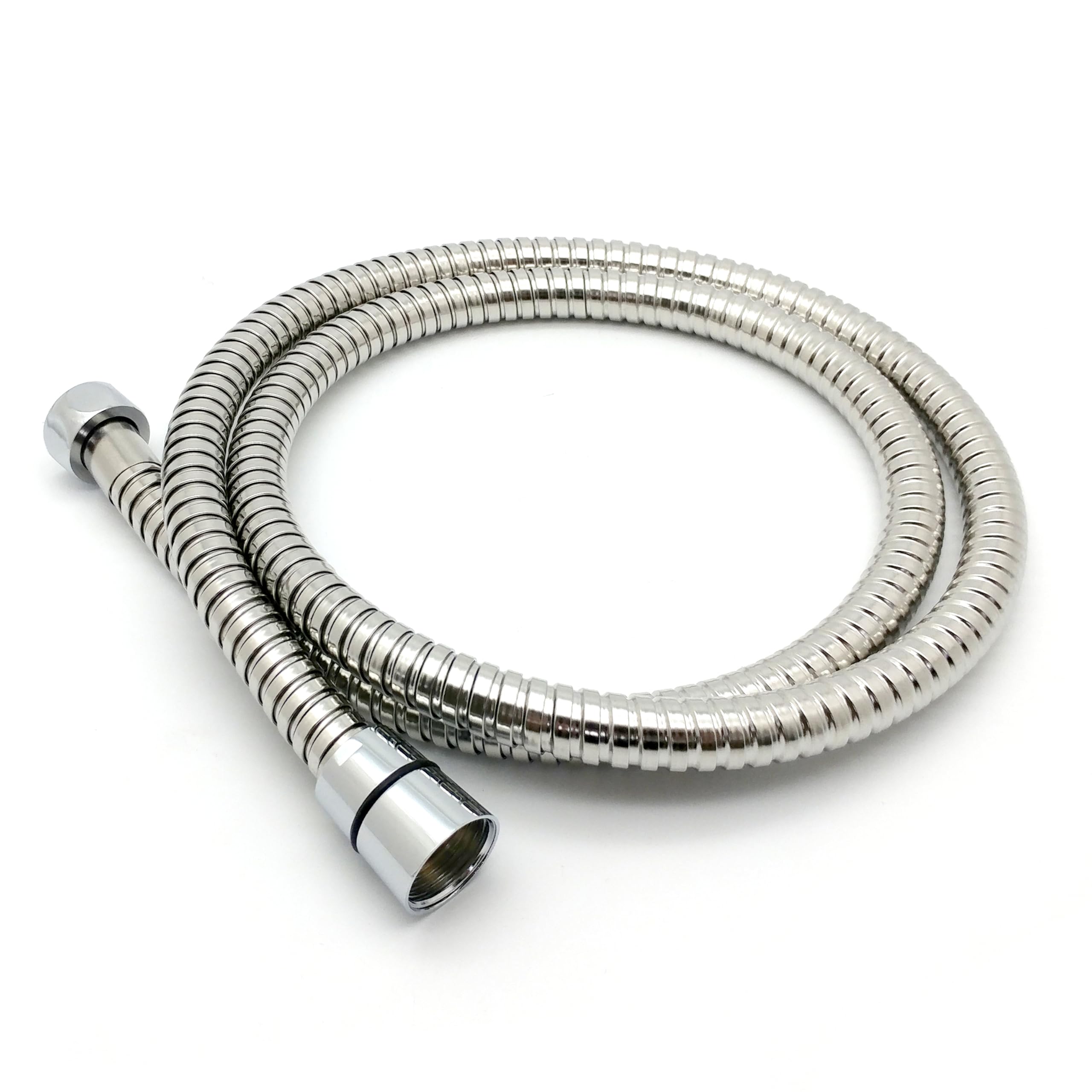 Xcel Home™ 1.2m Shower Hose | Replacement Leakproof Flexible Stainless Steel Anti-Kink with Solid Connector