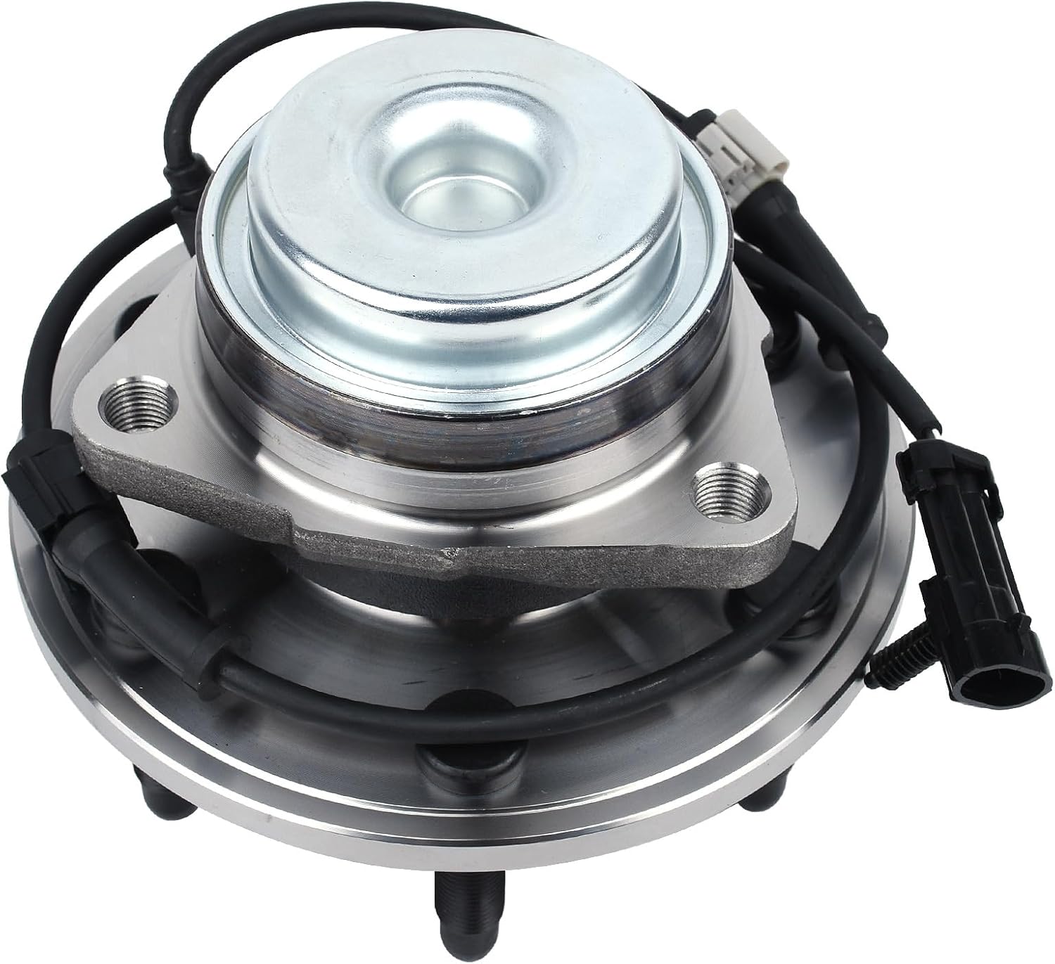 KUSATEC 515053 Front Wheel Bearing and Hub Assembly Compatible with 2000-2008 Cadillac Escalade,Chevy Avalanche Express Suburban 1500 2500 Tahoe,GMC Savana Yukon XL 1500 2500, 6 Lug Bolts w/ABS