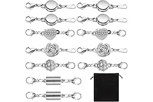 12 Pcs Necklace Magnetic Clasps and Closures: Elevate Your Jewelry Creations