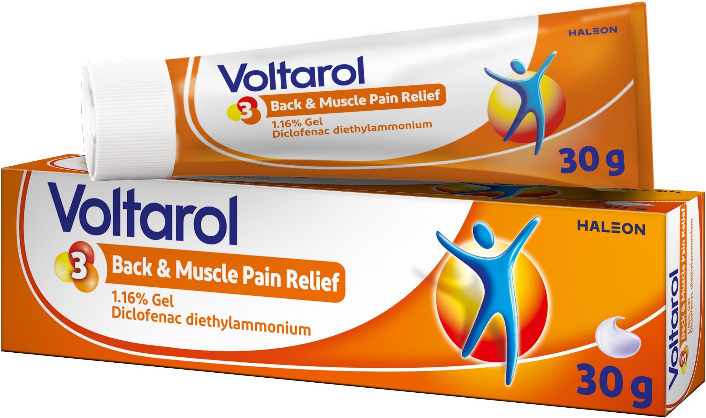 Voltarol Back & Muscle Pain Relief 1.16% Gel, for Joint Pain Relief, suitable for Knee Pain & Neck Pain, 30g