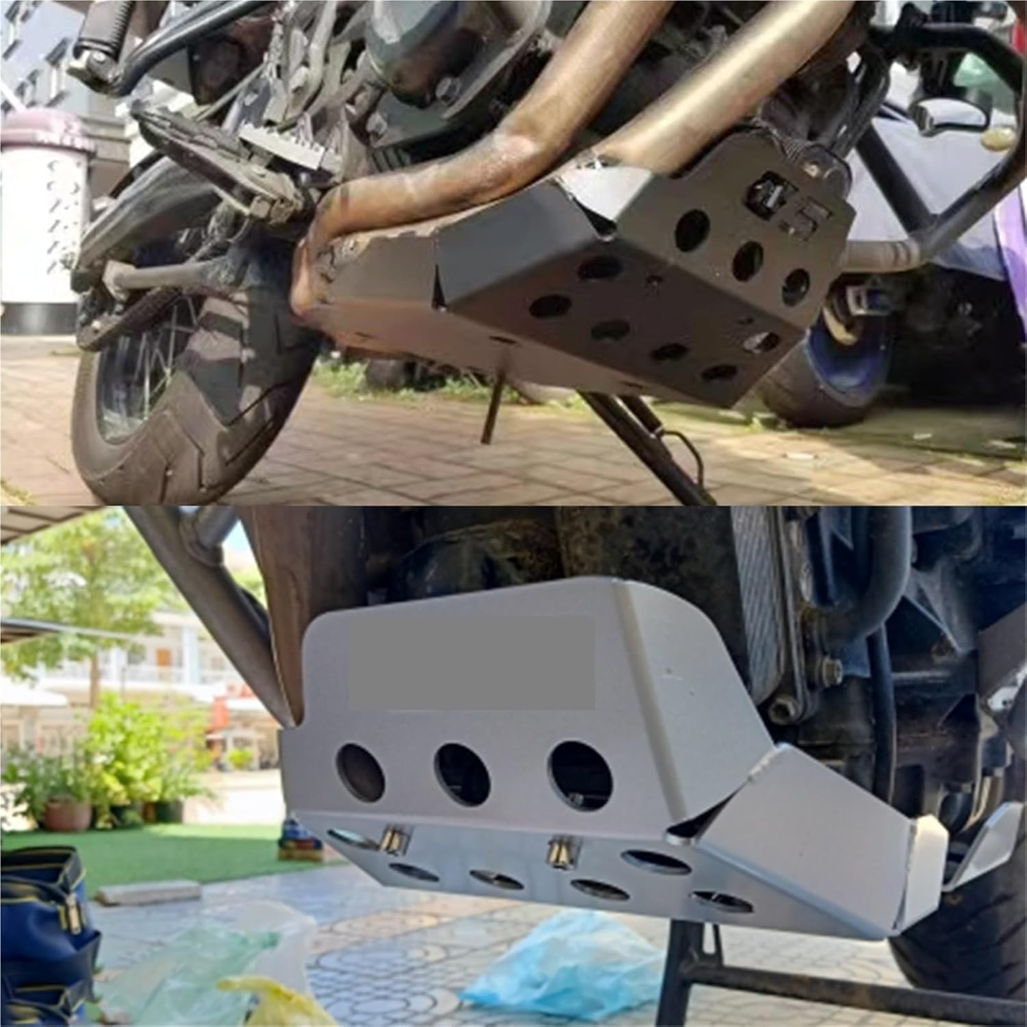 F 800 700 650 GS Motorcycle Skid Plate Bash Frame Engine Guard FOR BMW F700GS F650GS F800GS 2008-2017 F800 Adventure ALLYEARS(Black GS)