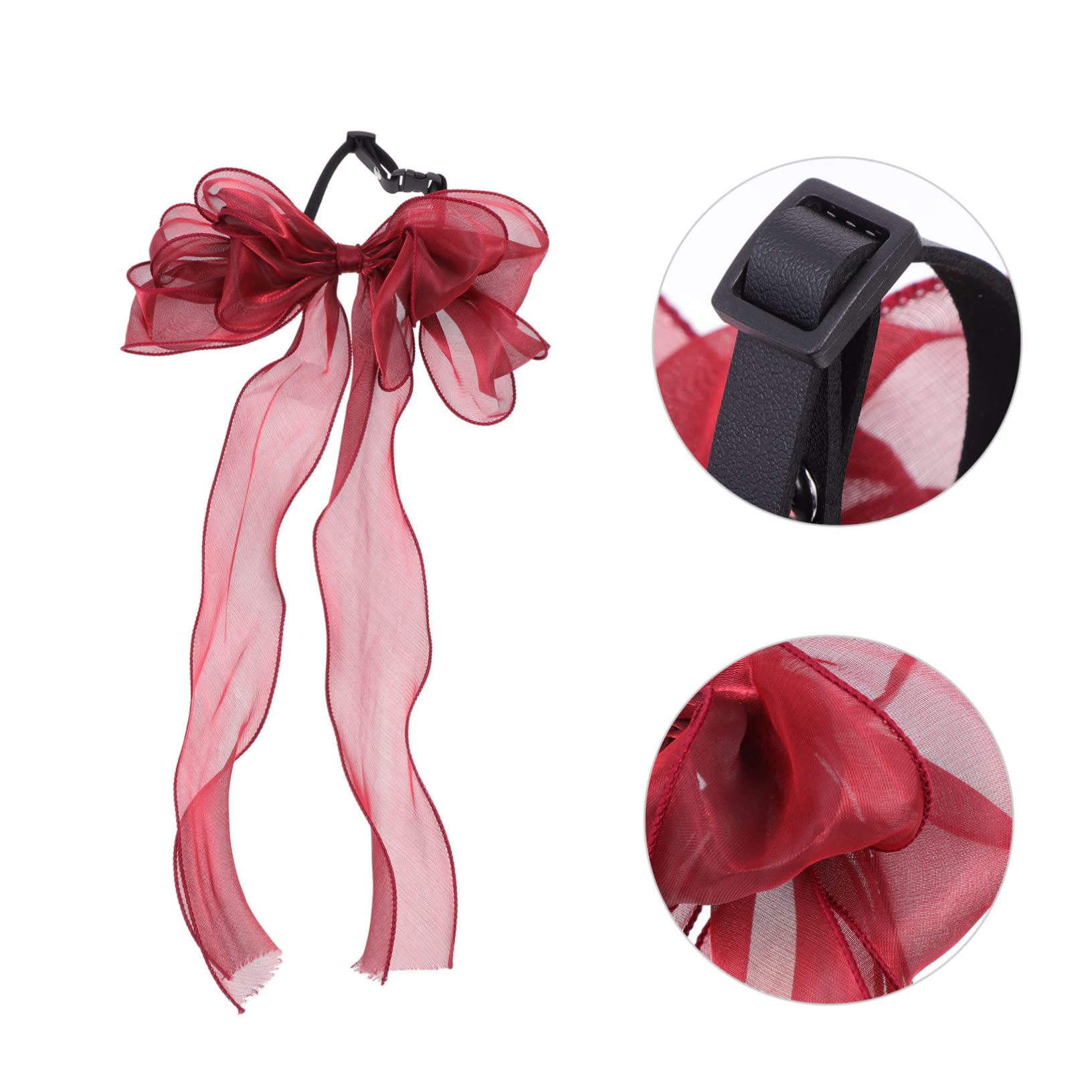 Sosoport Collier Réglable pour Et Chiens avec Nœud Accessoire Élégant pour Et Photos
