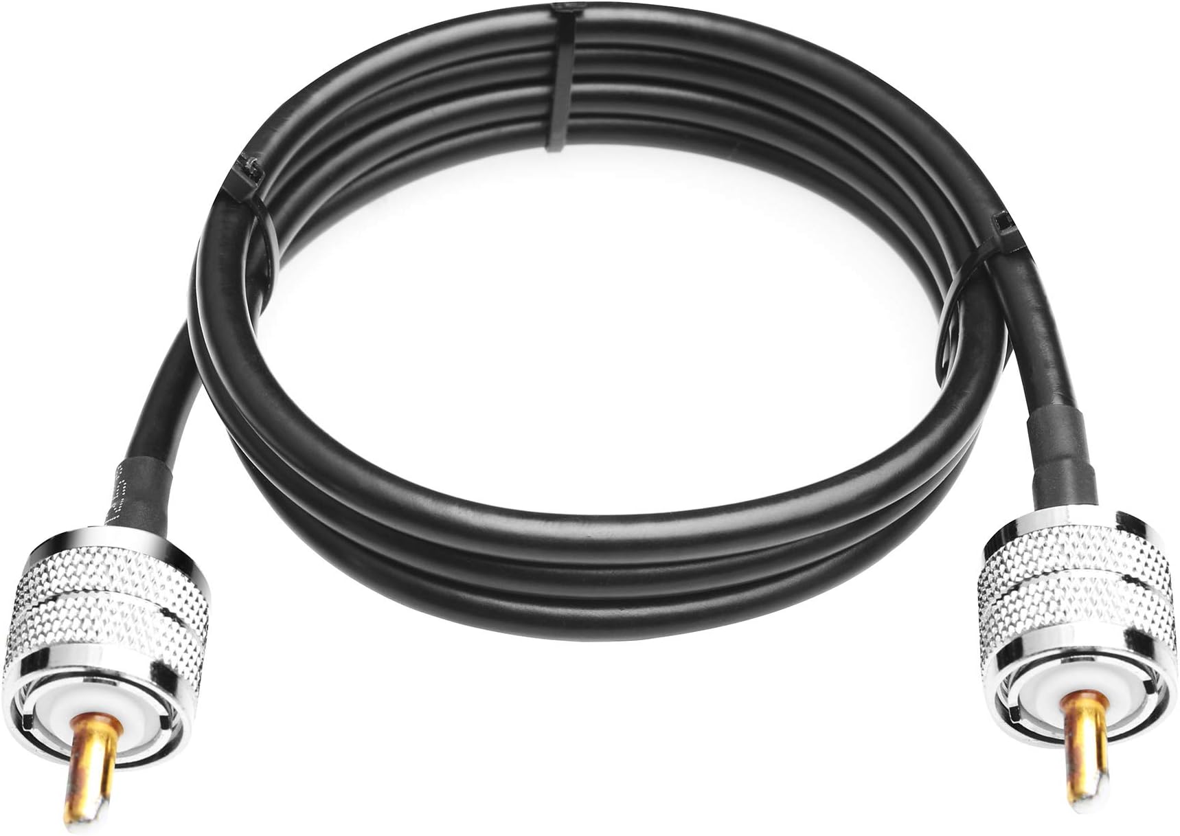 RG58 Cable CB Radio Cable PL259 Jumper 3.3FT(1M) Low Loss UHF PL-259 Male to Male Radio Cable Coaxial PL259 Coax Connectors for CB Antenna Cable Radio WiFi Extension for VHF HF 50 ohm RG58 Coax Cable