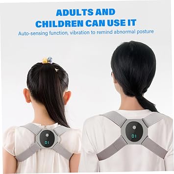 Upright Posture Corrector, Smart Posture Corrector Adjustable Soft Comfortable Back Straightener with Smart Sensor Vibration Reminder for Kids Adults, Back Brace