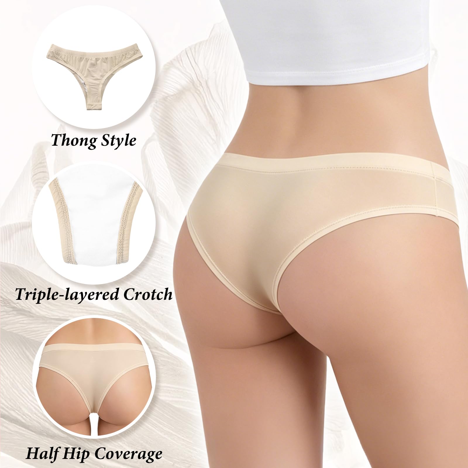 LittleForBig Culotte Gaff Brésilienne Coquine à Bande Fine Respirante Tucking Gaff Maille Lisse Soyeuse Cachant Gaff Modelant Slip pour Travestis Personnes Transgenres