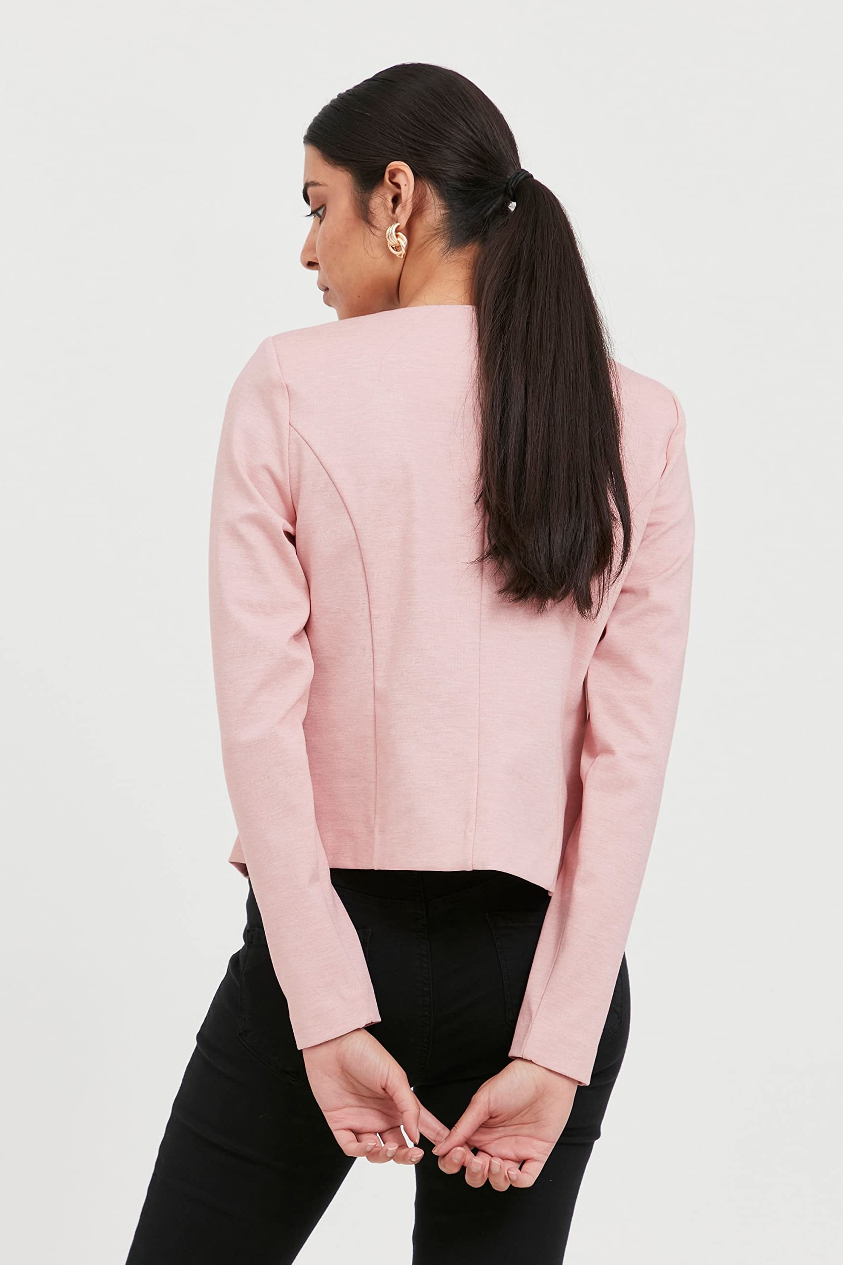 ICHI IHKATE BL Blazer Court pour Femme avec Stretch