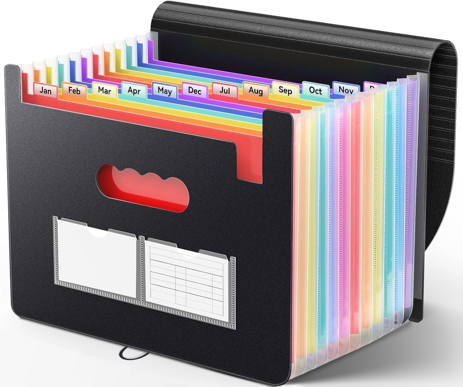 Shuttle Art File Folder, 24 Pockets Expanding File Folder, A4 Letter Size Document Organizer, Stationery Storage Bag, Multi Layer Accordion, Documents Paper Holder for Office,School,Home (Multicolor)-image-30