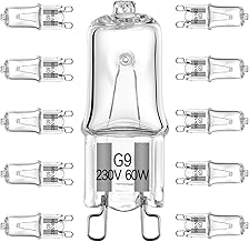 EKSAVE G9 Halogen Bulb 60W 230V 2 Pin Base Replacement Light Bulbs Dimmable Warm White (10 Pack)