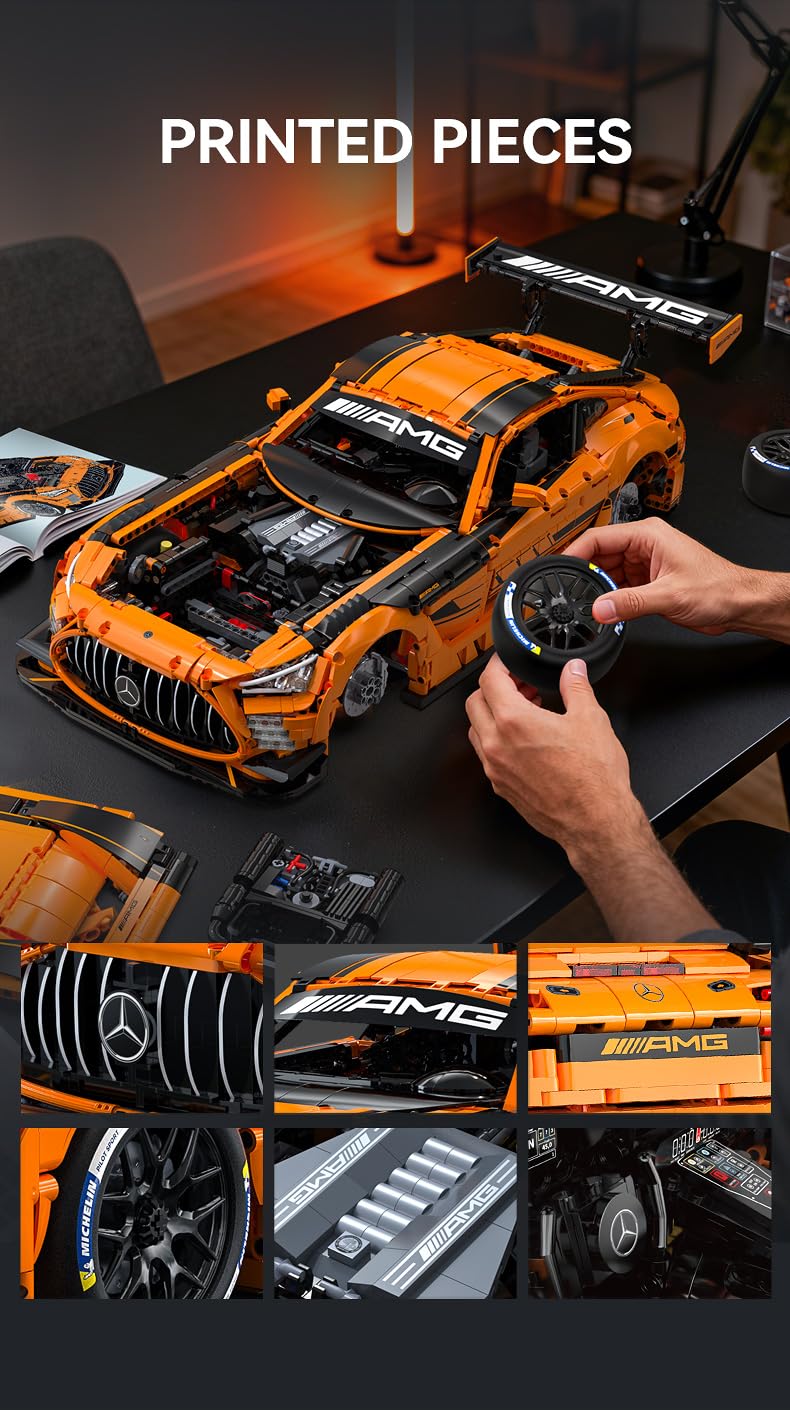 Amazon.co.jp: CaDA メルセデスAMG GT3レーシングカー - 5466ピース