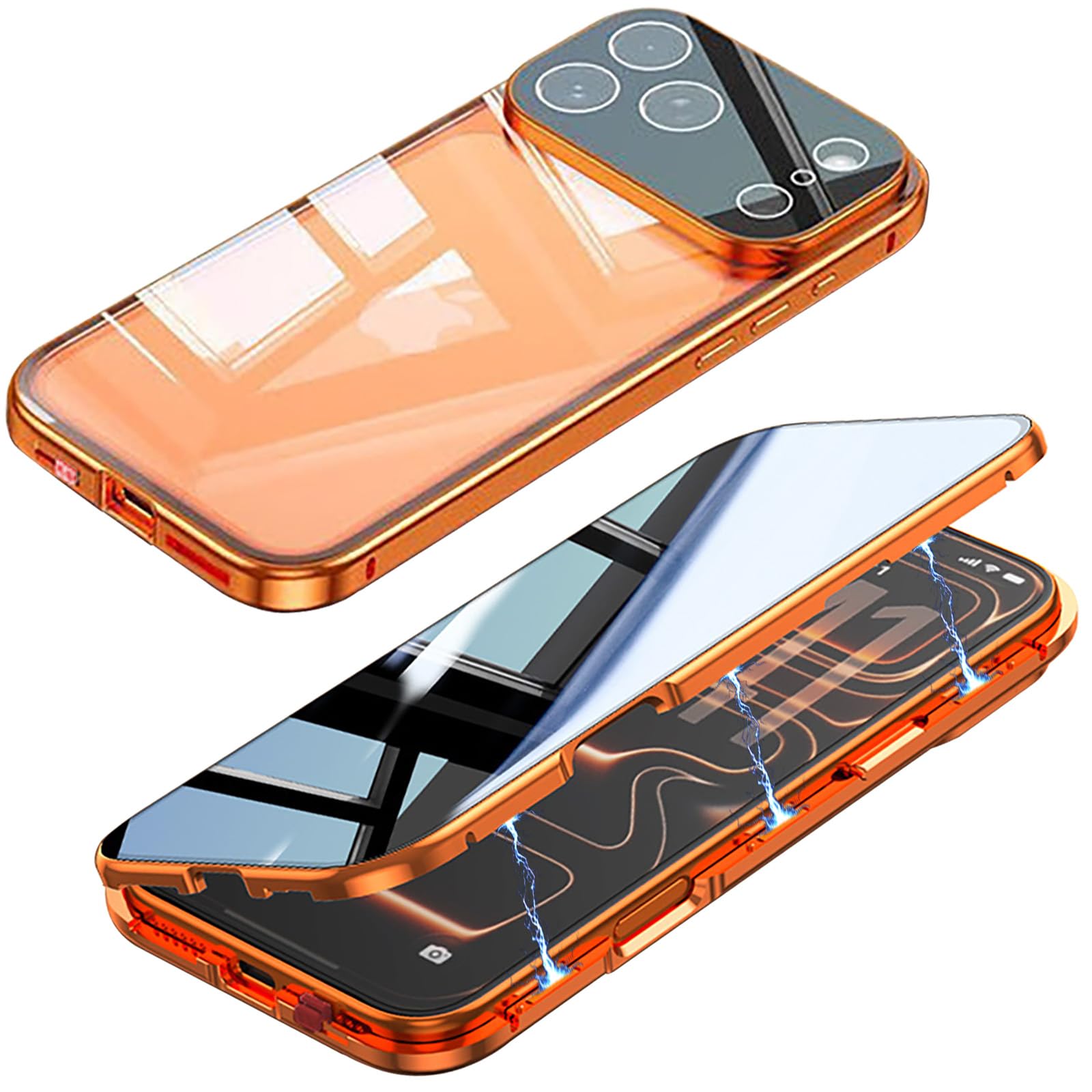 Coque iPhone 17 Pro Max anti-espion protège écran et caméra