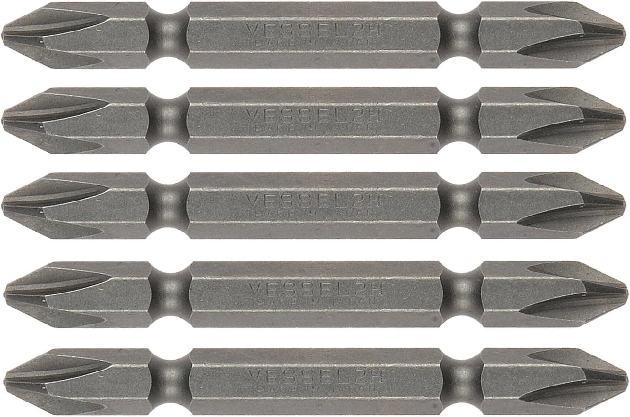 Vessel BW-36 High Hardness Double Head Bit Set +2 x 65 5 Pieces
