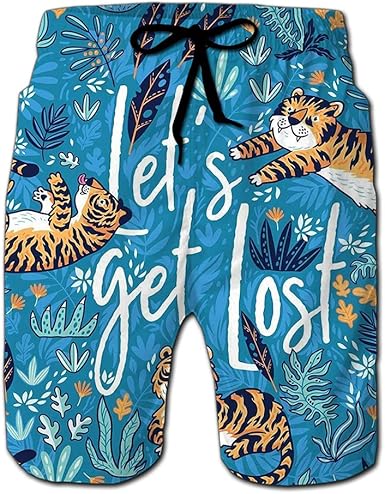 KYKU Brand Tiger Shorts Men Water Beach Animal Short Pants Yellow Cargo 3d Printed Shorts Casual 