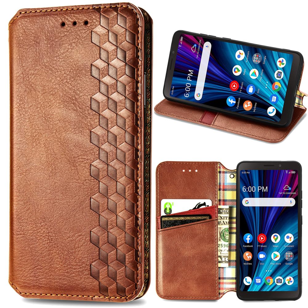 Custodia In Pelle Con Fiori Mandala Per HMD Skyline, Con Chiusura Magnetica, Porta Tessere E Supporto - 3