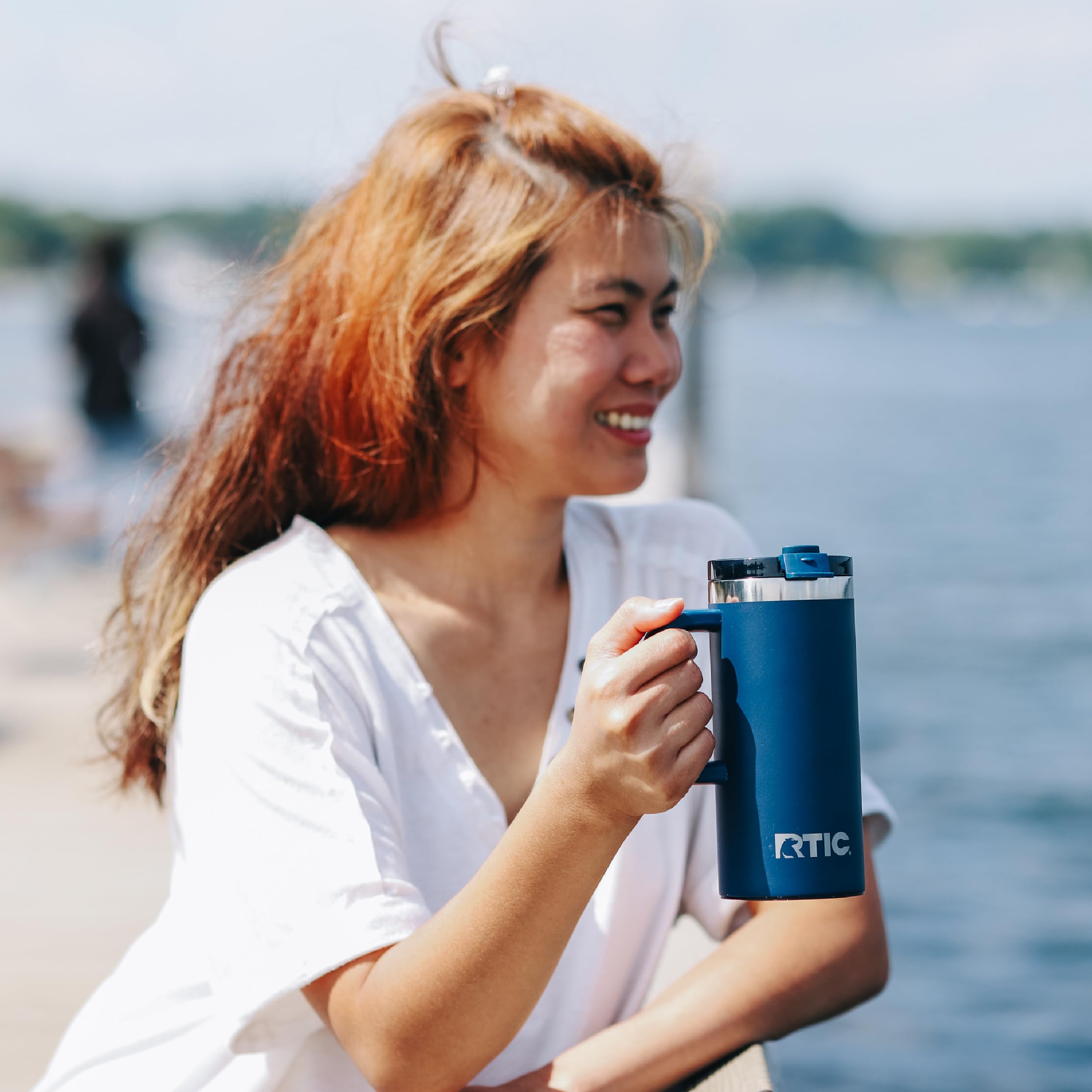 Amazon.com: RTIC 16oz Road Trip Travel Mug with Lid and Handle