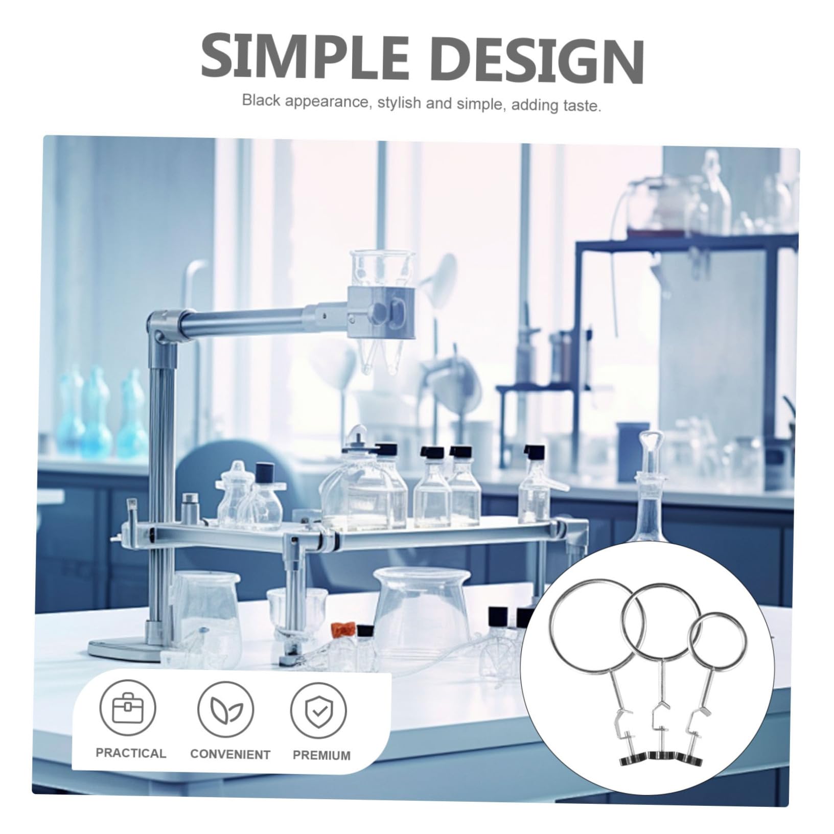 Cabilock 4 Set Da Laboratorio Con Fissaggio Pinze Per Esperimenti Chimici Per Becher E Flaconi 3 Pezzi*4