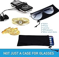 Vista 5 de Funda para gafas de sol y funda para teléfono con cierre de cordón